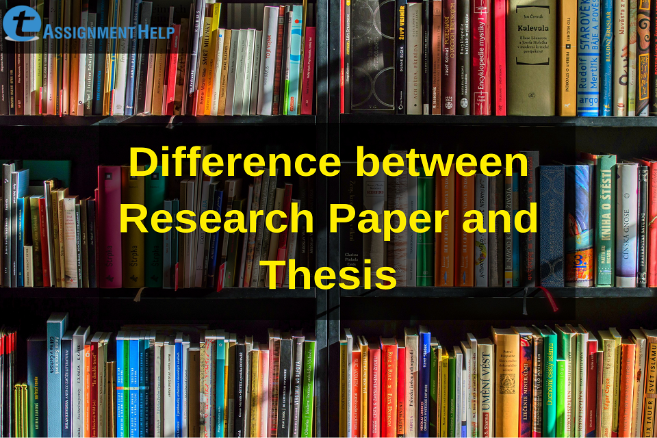 difference between master's thesis and research paper