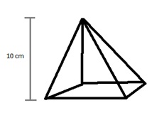 Measure the pyramid’s height and multiply 