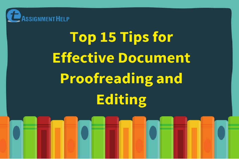 document proofreading and editing