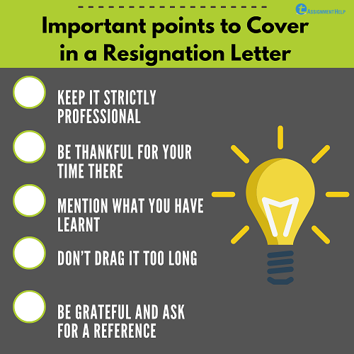 resignation letter template