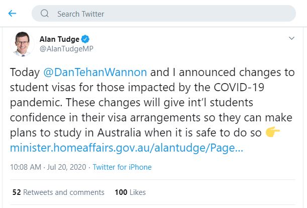 student visa changes Australia