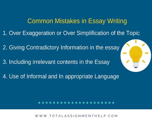 essay writing mistakes