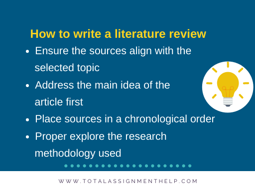 How to write a literature review