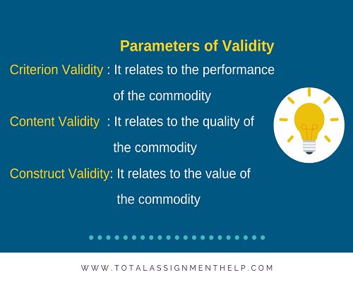 parameter of validity