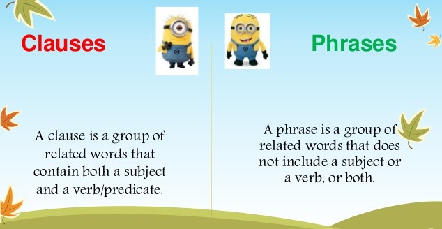 phrase vs clause