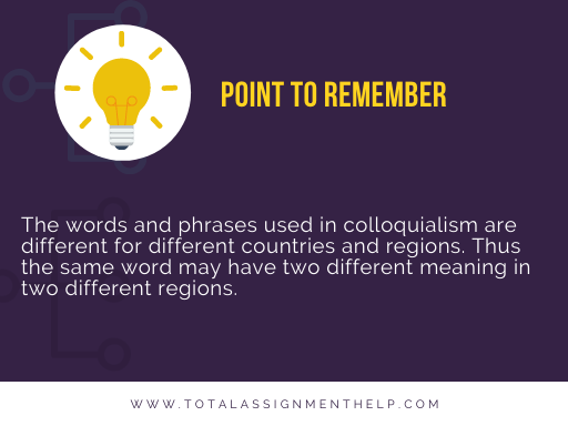 Colloquialism examples