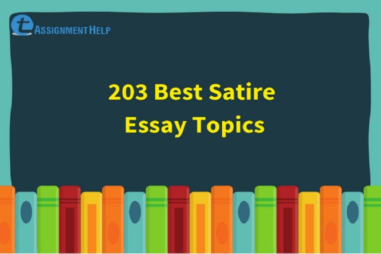 good satire essay topics