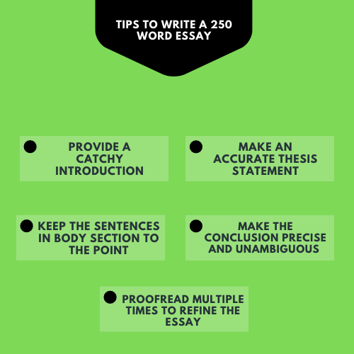 how to write a 250 word essay example