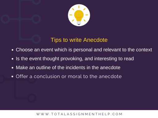 How to write an anecdote