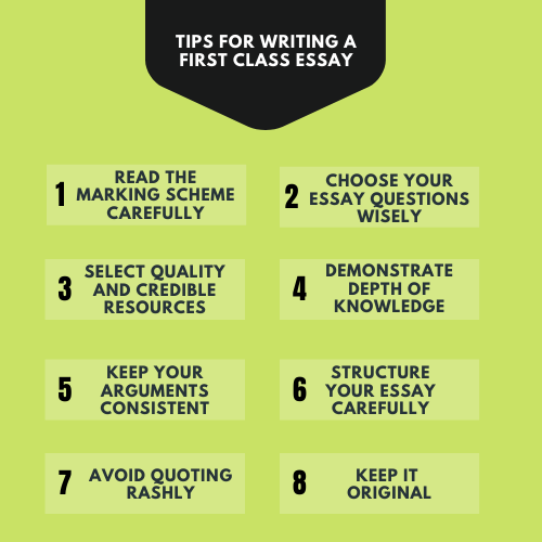 How to write first class essays