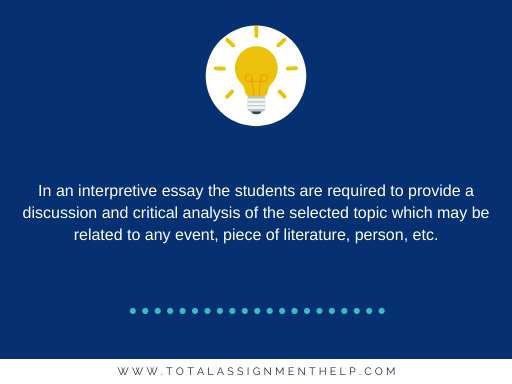 How to write an interpretive essay