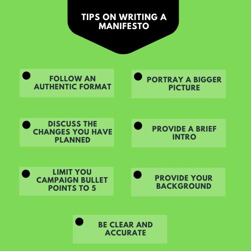 tips on how to write a manifesto
