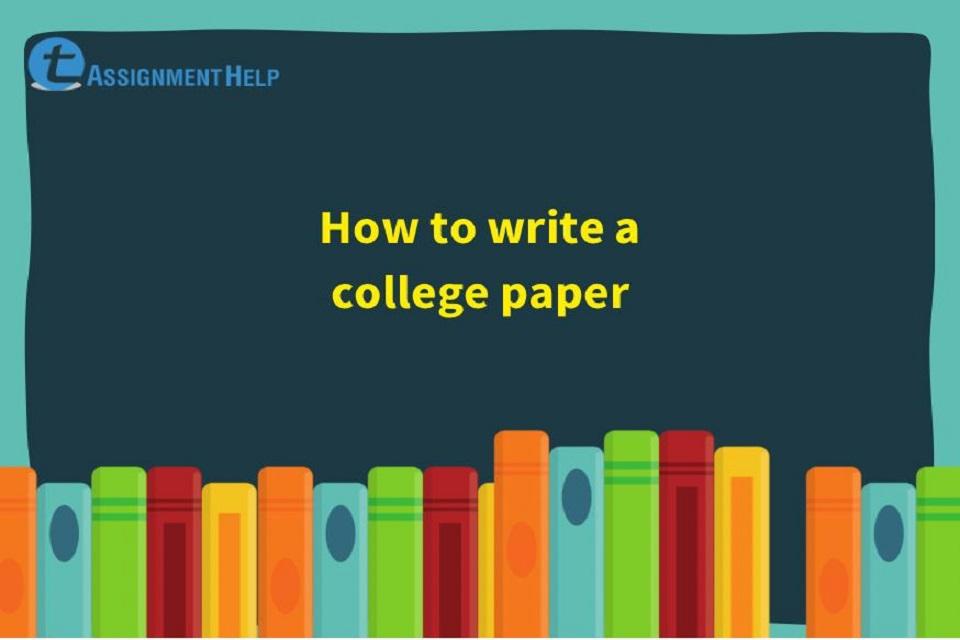 how to write college project