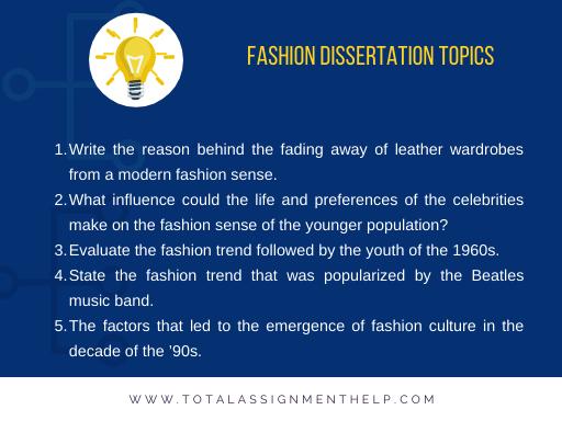 thesis topics on fashion industry