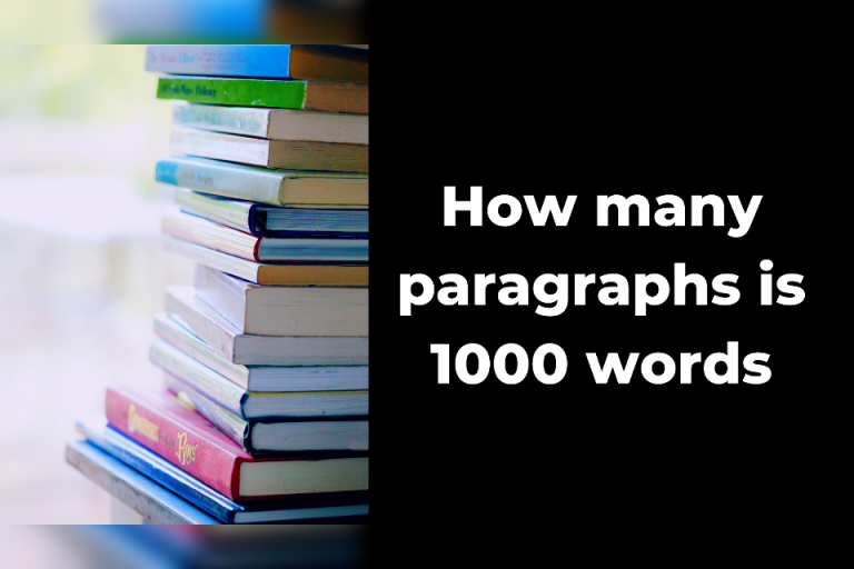 how many paragraphs are in a 1 000 word essay