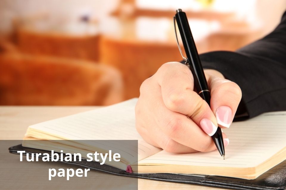 Turabian style paper
