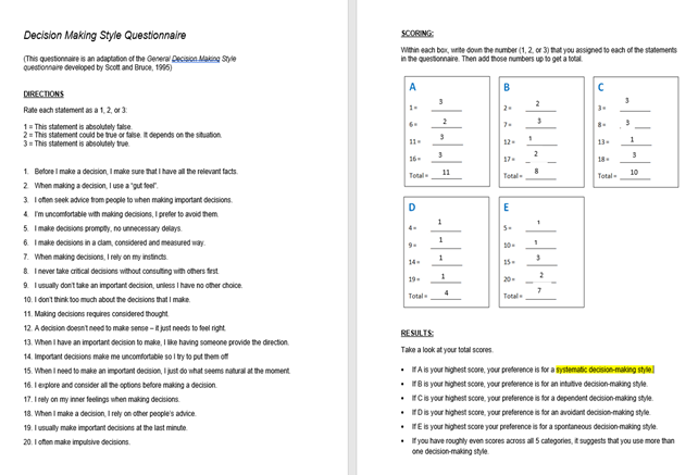 Appendices in reflective essay 1