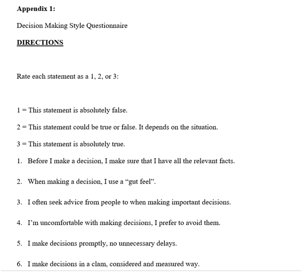 Appendix reflective essay