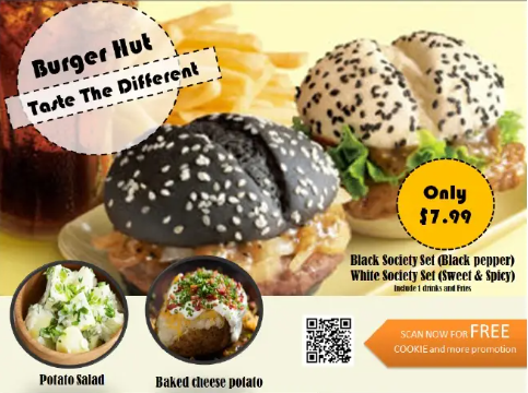 Burger hut marketing communication