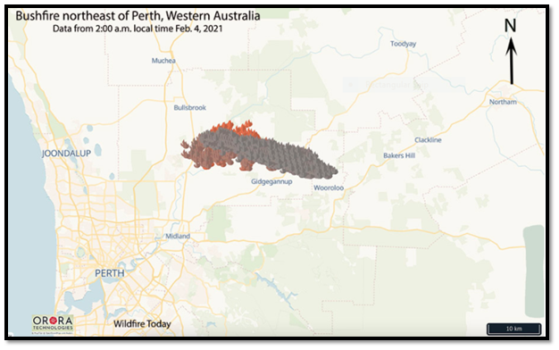 Bushfire at Perth in public health assignment