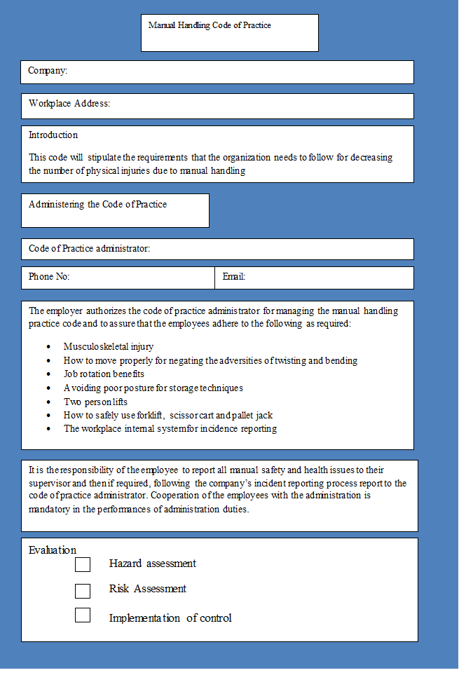 Code of Practice template 1