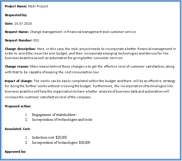 Context model in change management 2