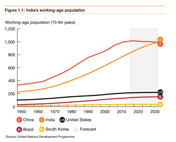 India's Working Age Population in external business environment assignment