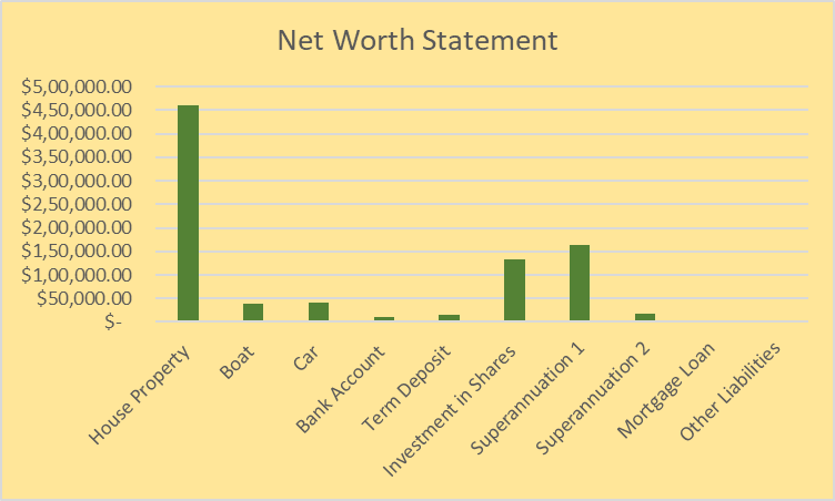 Net Worth Statement in finance assignment