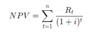 Net present value in finance assignment 