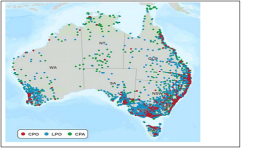 Operational asset base of Australian Post