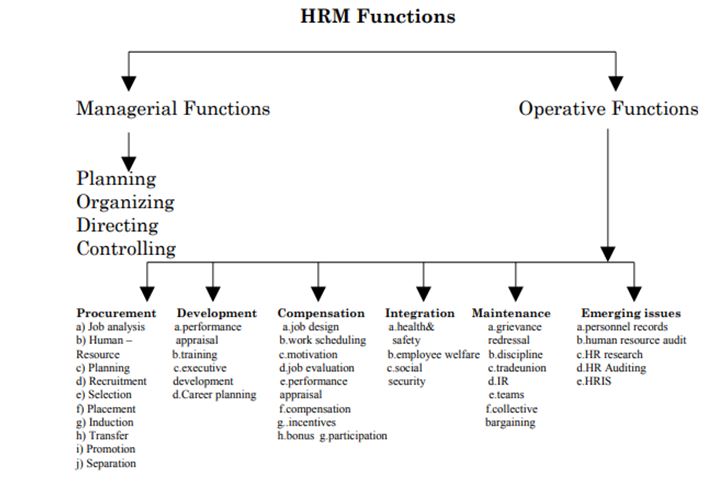 Sainsbury HRM functions