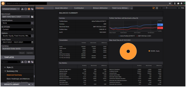 Selection of companies in portfolio management assignment