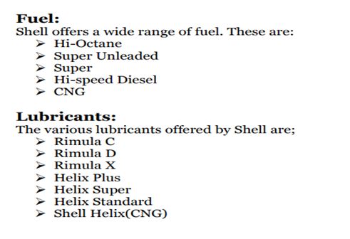 Shell Company products