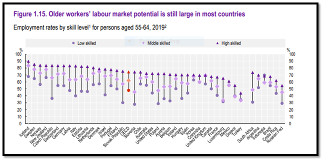 The projected workforce by 2030 in workforce management