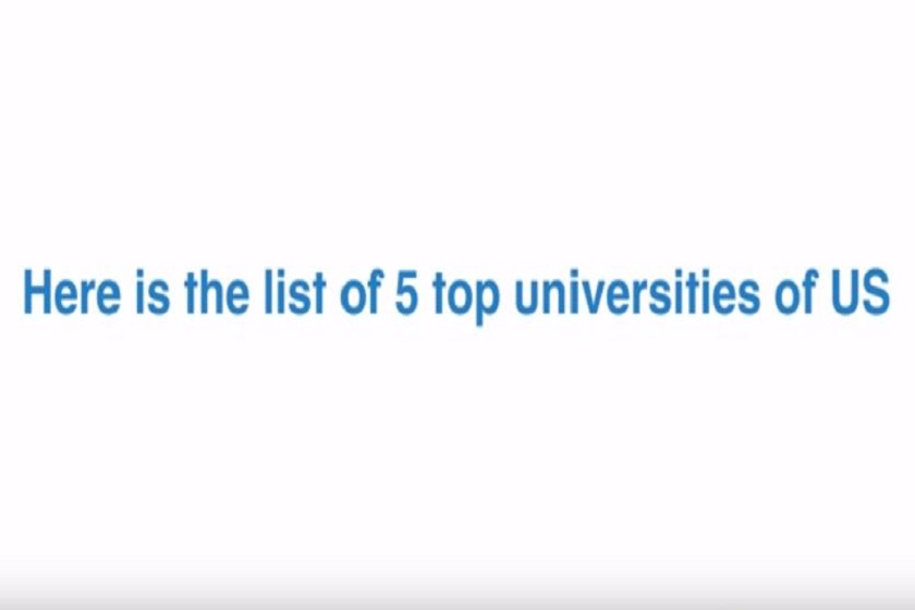 
Top five US universities