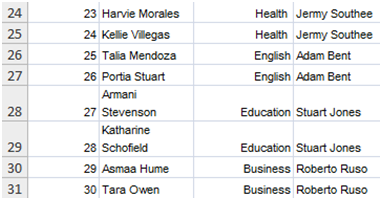 Version 1 Spreadsheet Created by the student