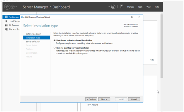 Windows Server 2012 R2 Installation