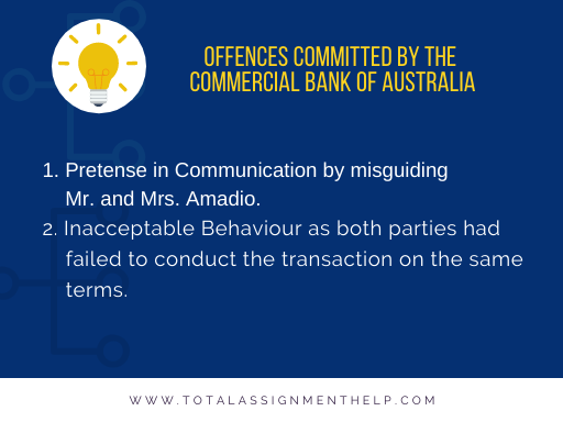 Commercial Bank of Australia Ltd V Amadio