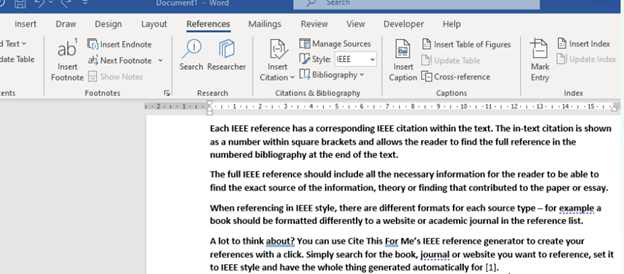 elements of IEEE referencing