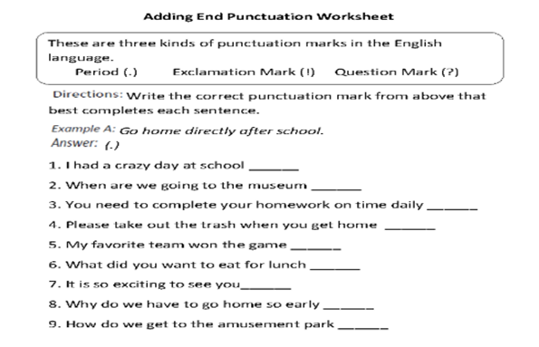 english assignment for primary 2