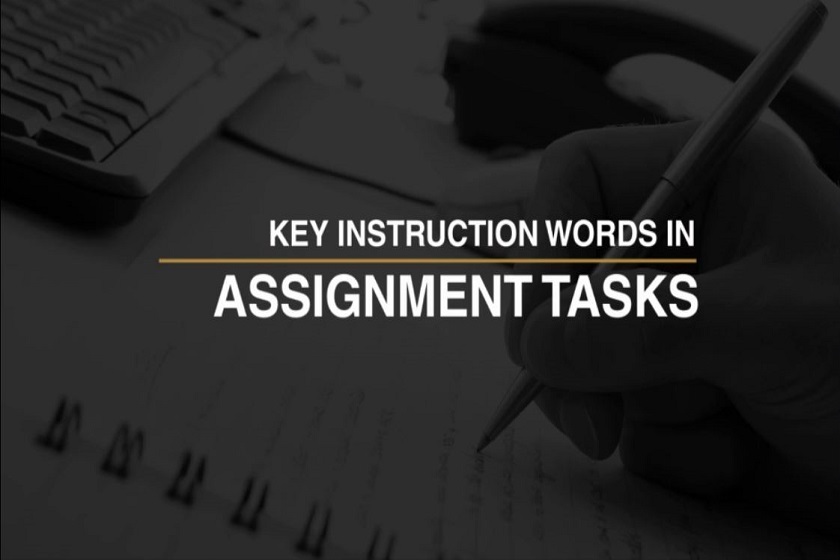 key instruction words in assignment tasks