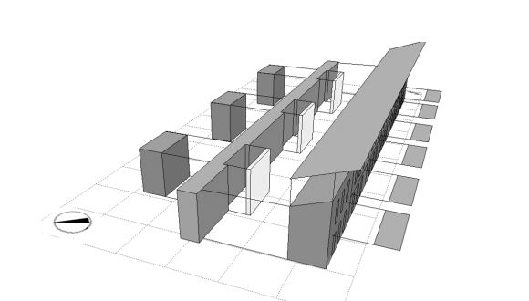 linear house system building design