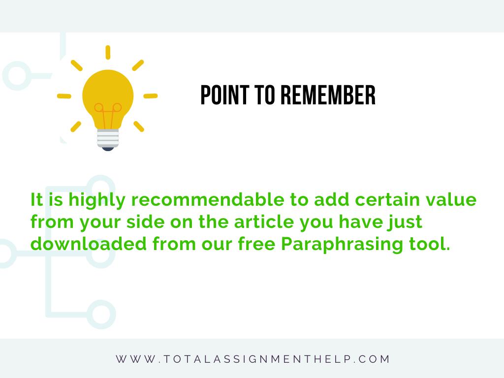 paraphrasing tool online point