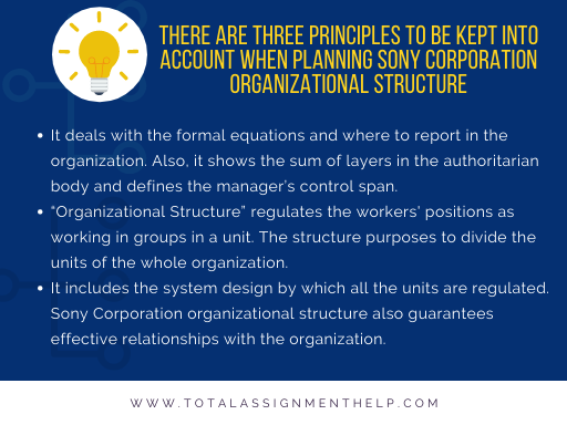 Sony Corporation organizational structure