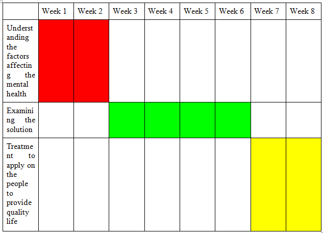 timeline in Health care assignment